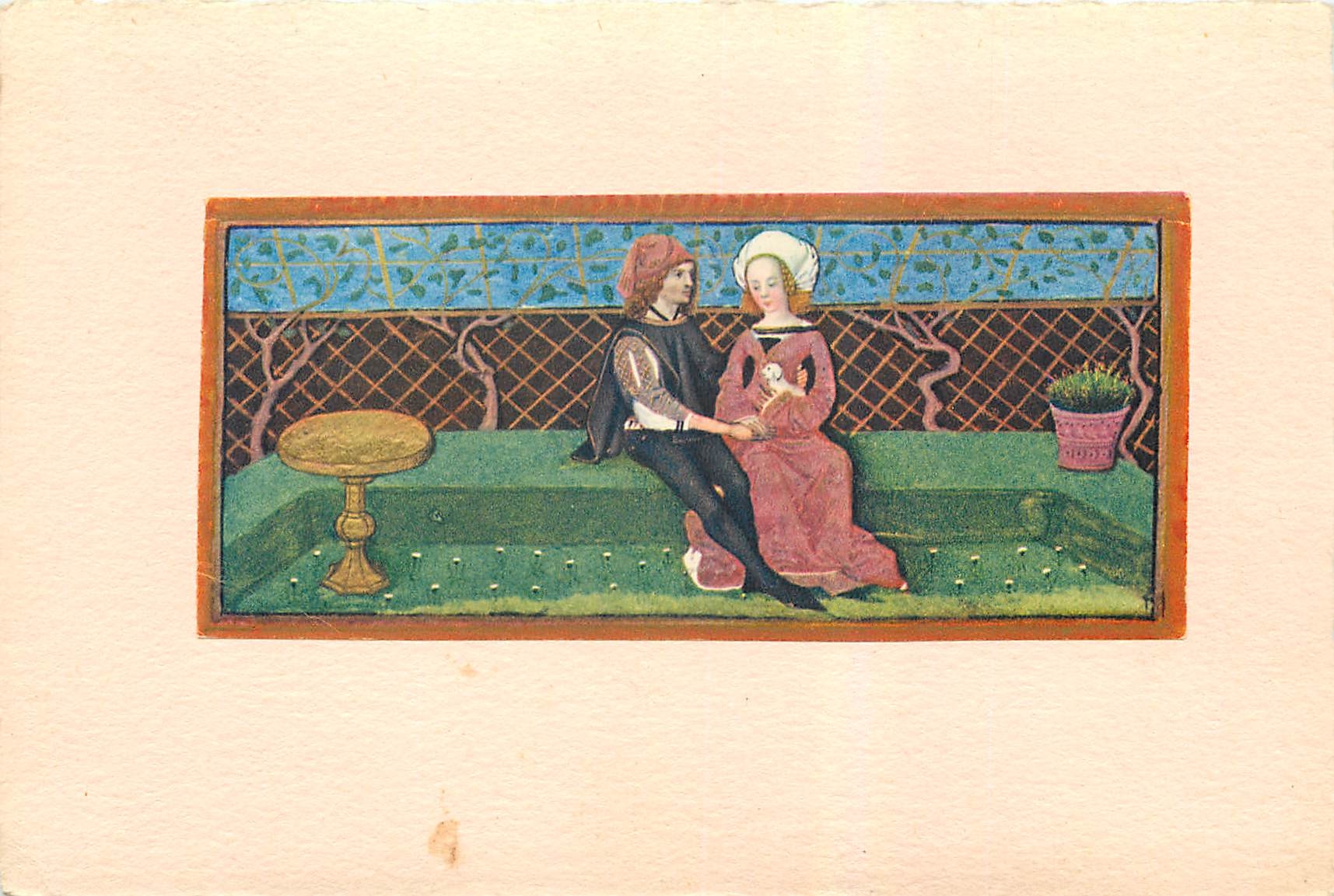 CPM Calendrier de Charles D'Angouleme Avril Bibliotheque Nationale Paris