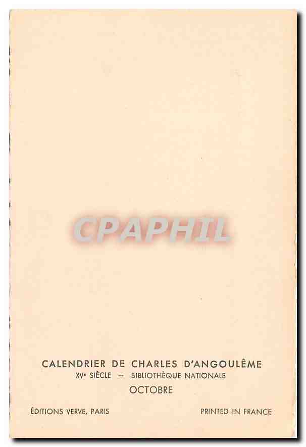 Chasse aux sangliers — scène de chasse — Éditions Verve, Paris — Rückseite