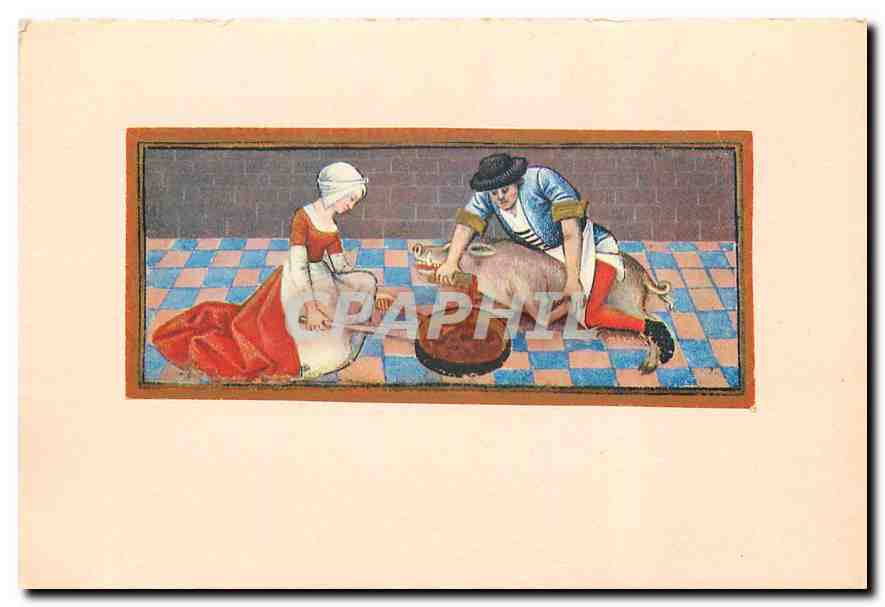 Scène de boucherie — XVᵉ siècle — Éditions Verve, Paris