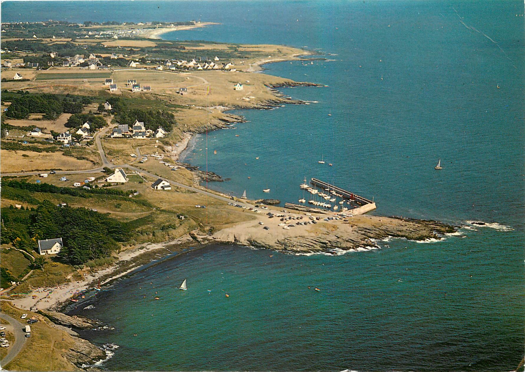 CPM La Bretagne Pittoresque Presqu'ile de Rhuys St Gildas de Rhuys La Plage de Port Maria Le Port de