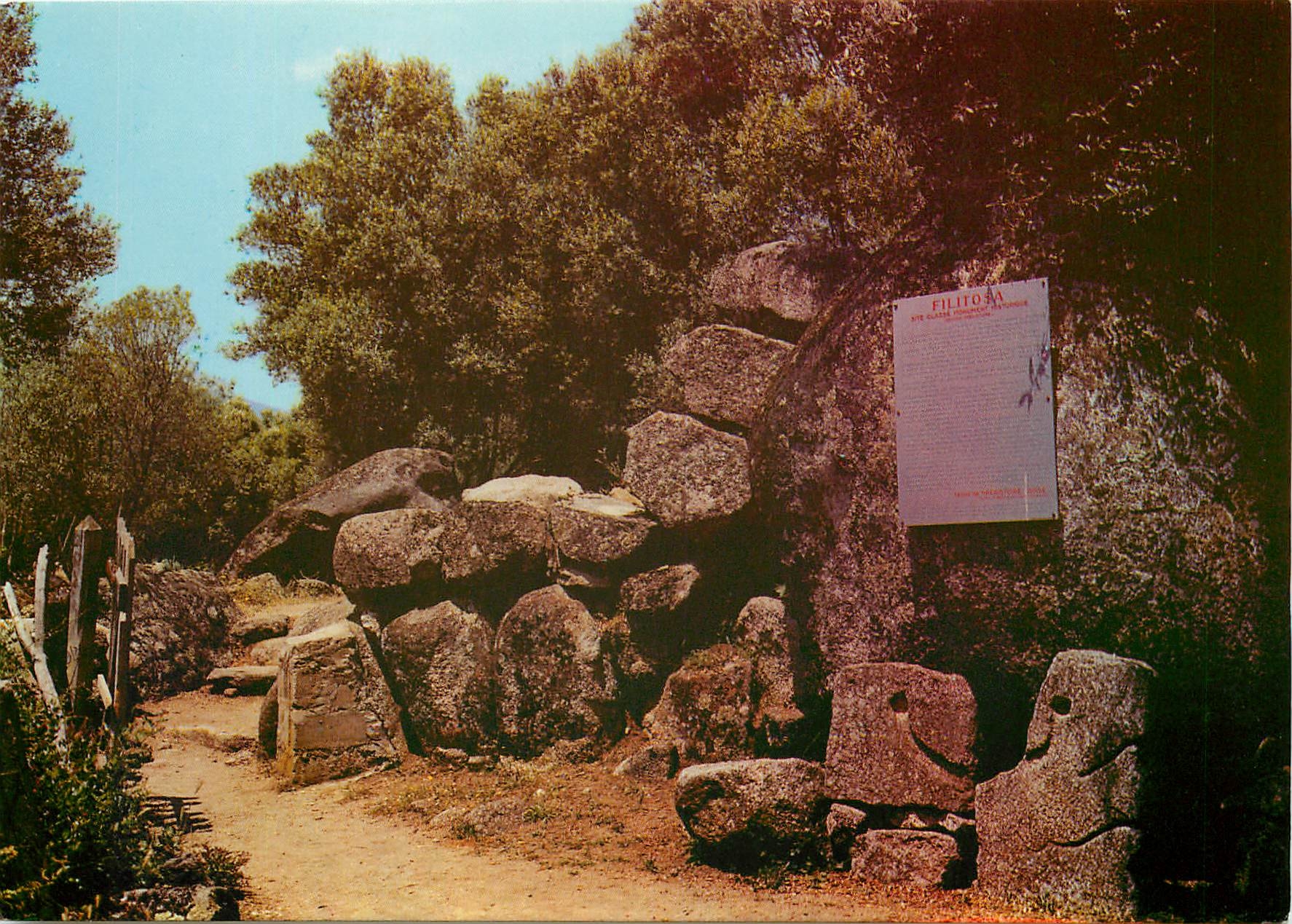 CPM Isola Bella Sollacaro Station Prehistorique de Filitosa Entree principale de la station 