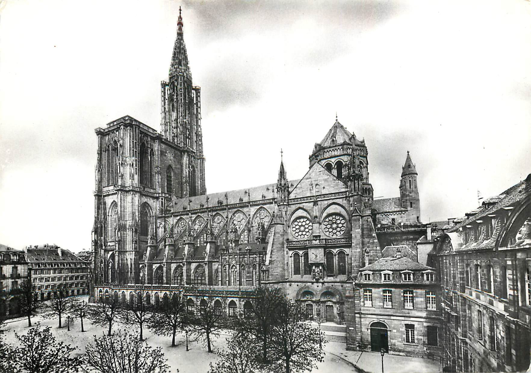 CPM Strasbourg Bas Rhin Cathedrale cote sud 