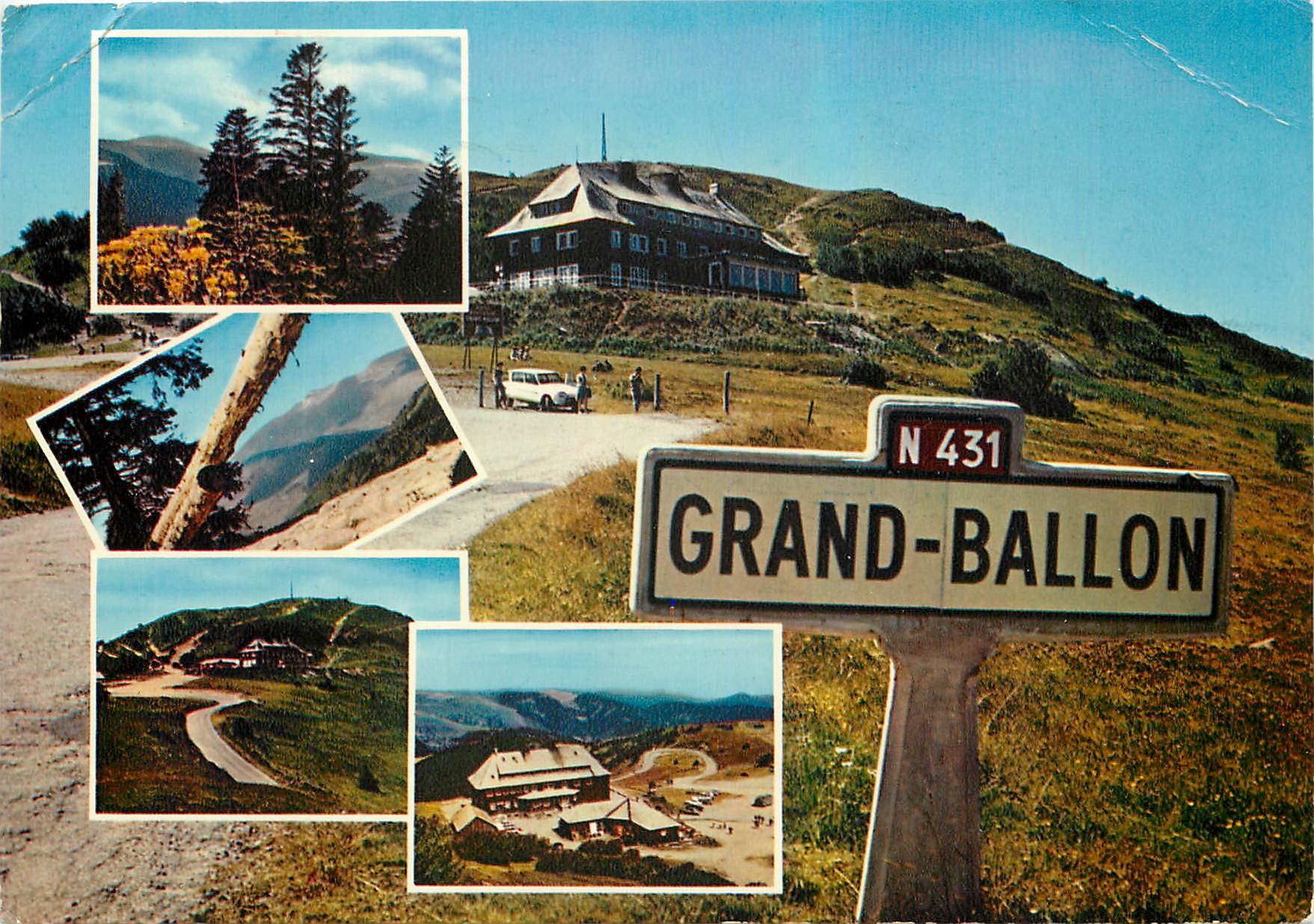 CPM Les Hautes Vosges Le Grand Ballon Point culminat des Vosges 