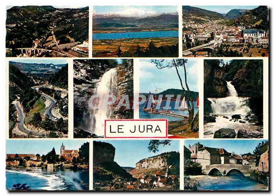 CPM Le Jura Morez les viaducs Panorama au col de la Faucille Vue generale de Saint Claude les lacets