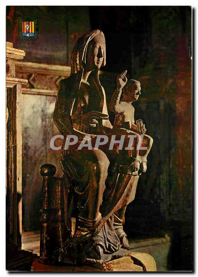CPM Arts et Couleurs de la Cerdagne Font Romeu Notre Dame de Font Romeu Vierge romana 