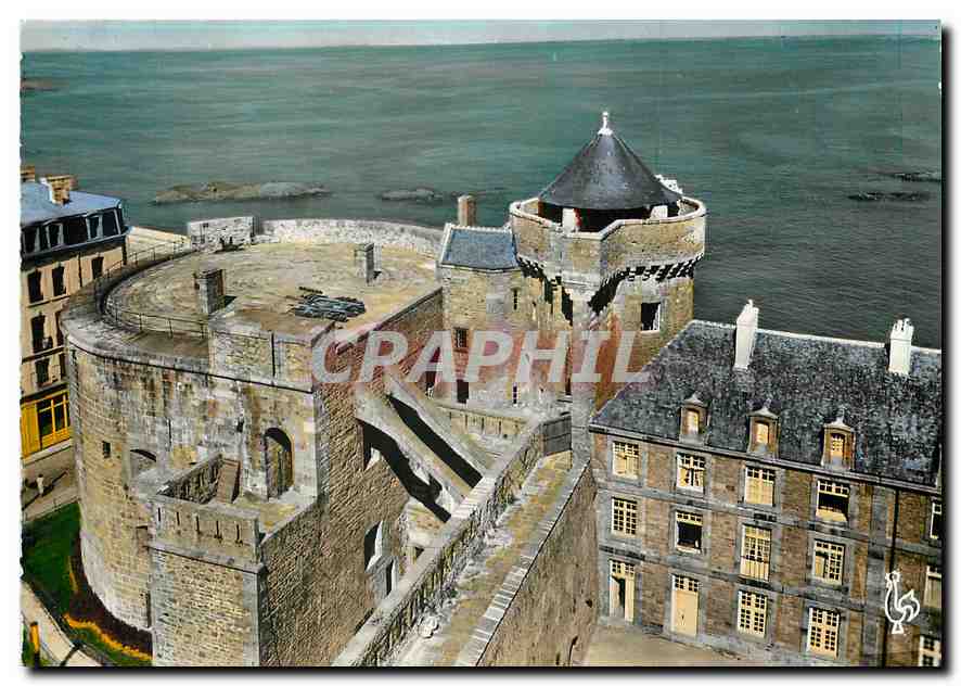 Saint-Malo (Ille-et-Vilaine) — Das Schloss, die Turm Quic-en-Groigne und der Kleine Bergfried — Verlag: Les Tirages Modernes, Paris