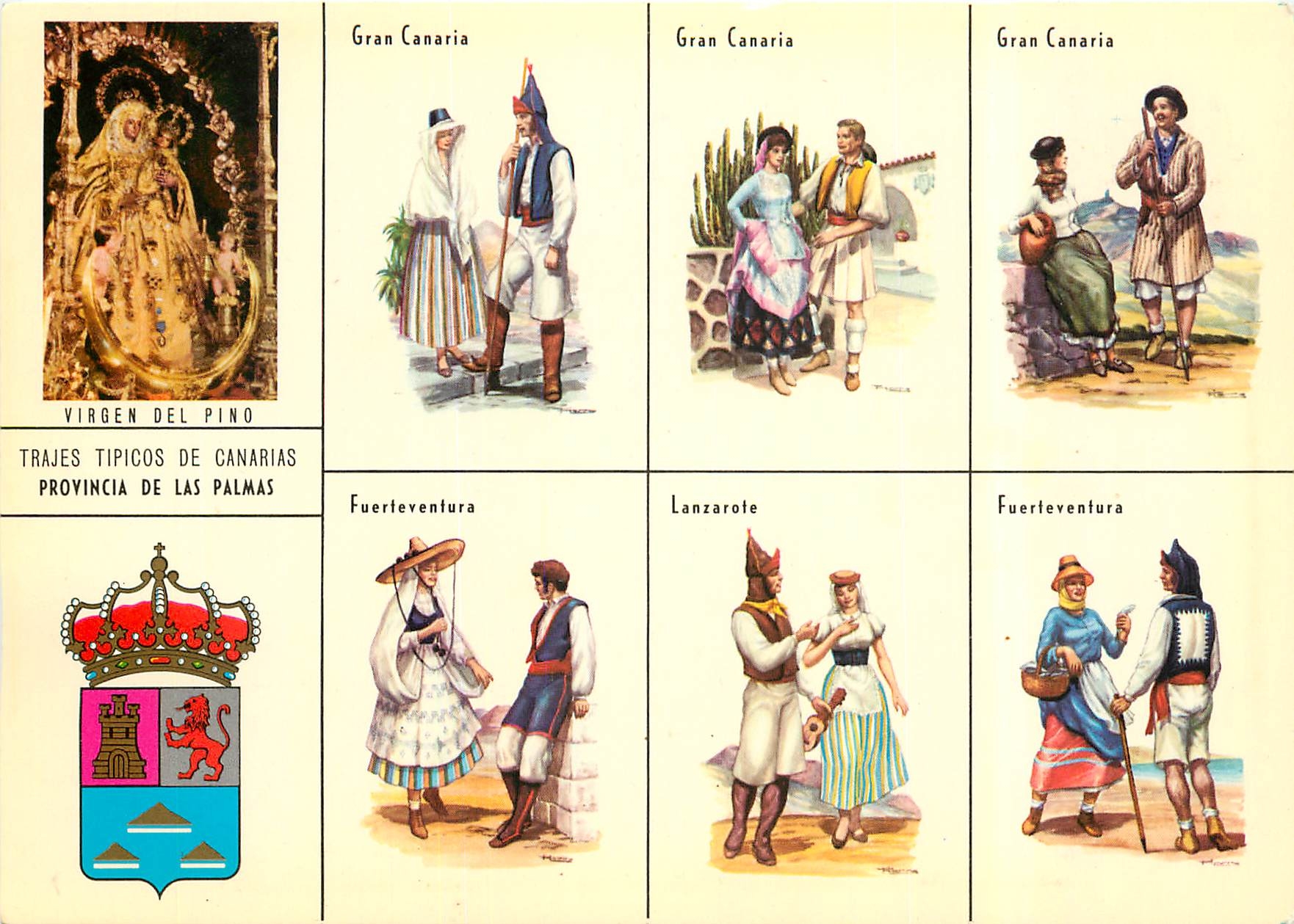 CPM Trajes Tipicos de Canarias Provincia de Las Palmas 