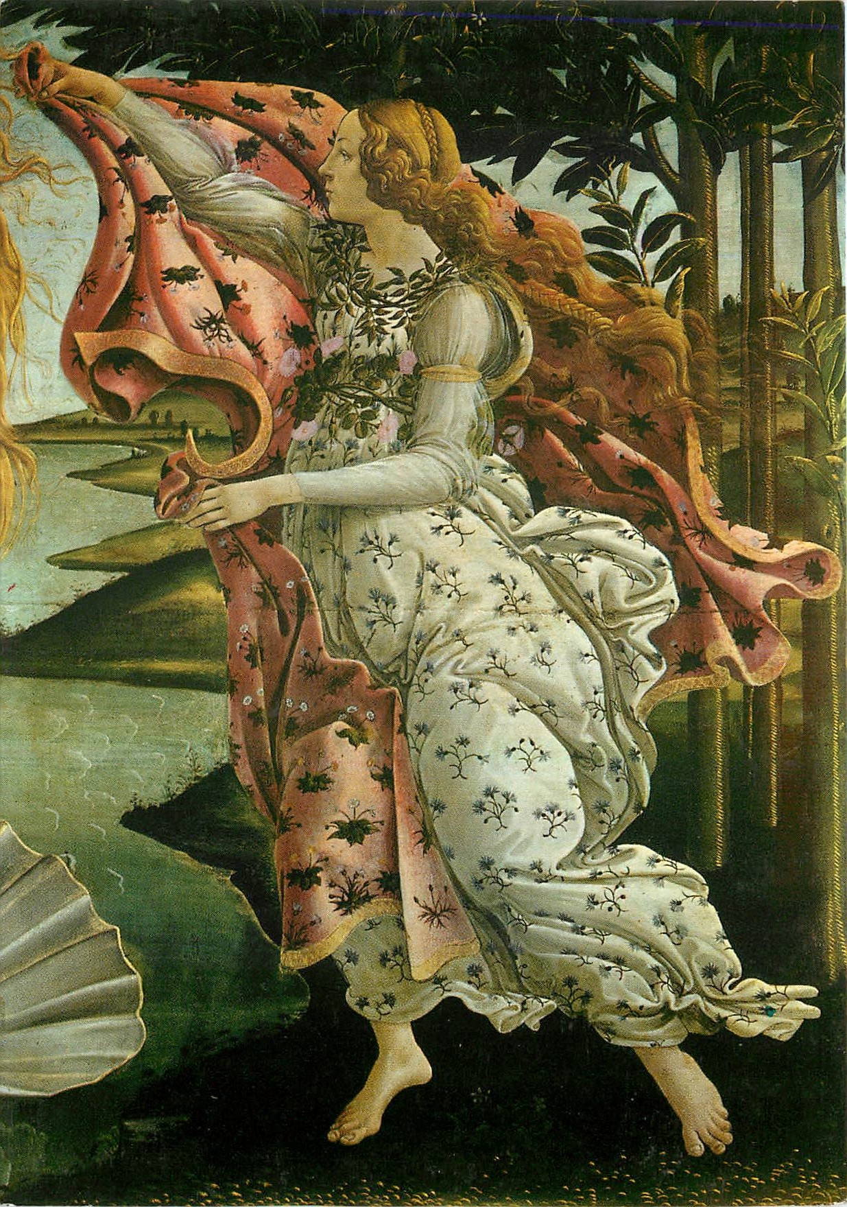 CPM Firenze Galleria degli Uffizi Botticelli Naissance de Venus 