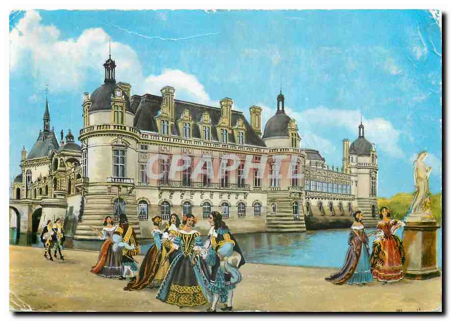 CPM Chateau de L'Ile de France Chantilly Oise 