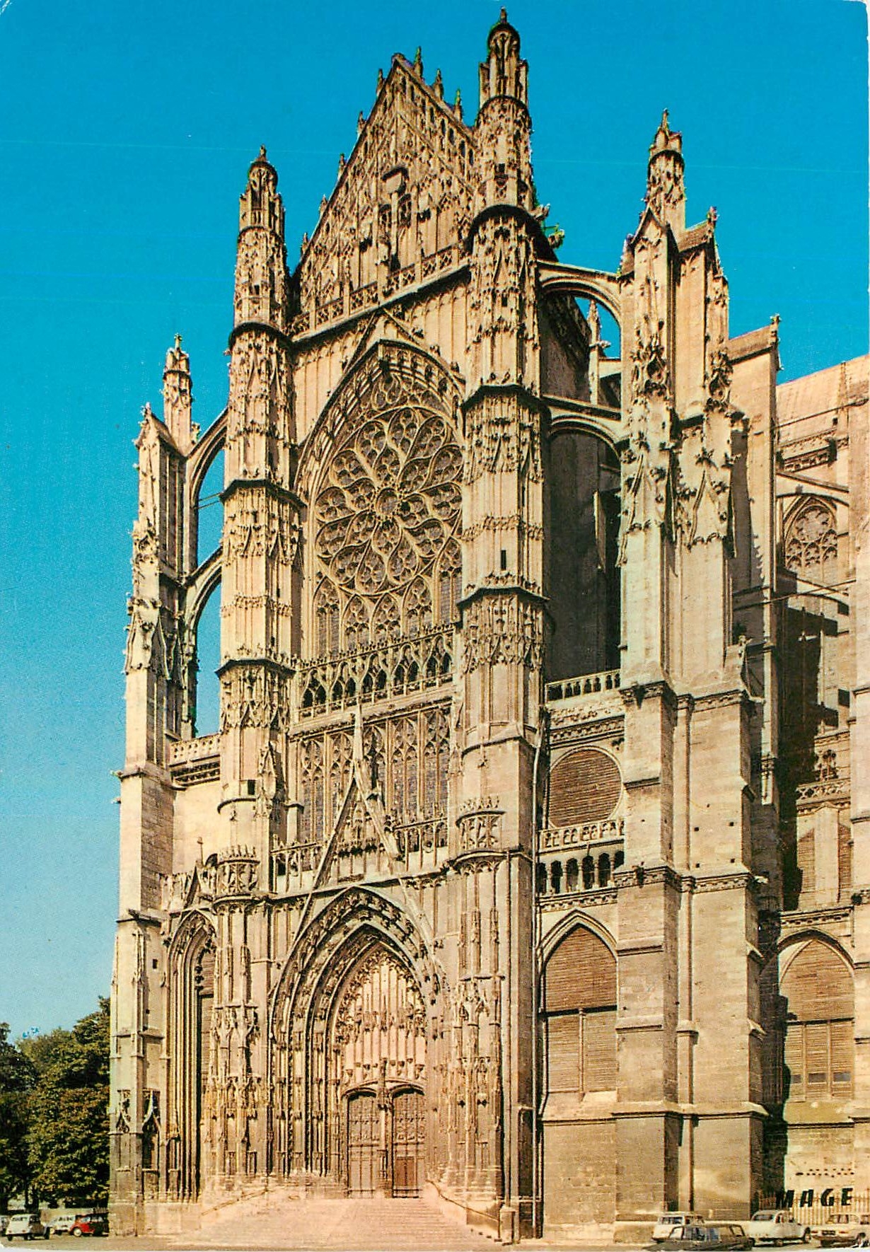 CPM Beauvais Oise Cathedrale Saint Pierre Portail et transept sud 