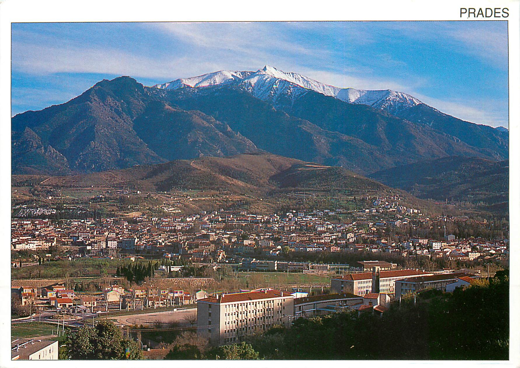 CPM Message du Sud Prades P O Vue generale Le Canigou 
