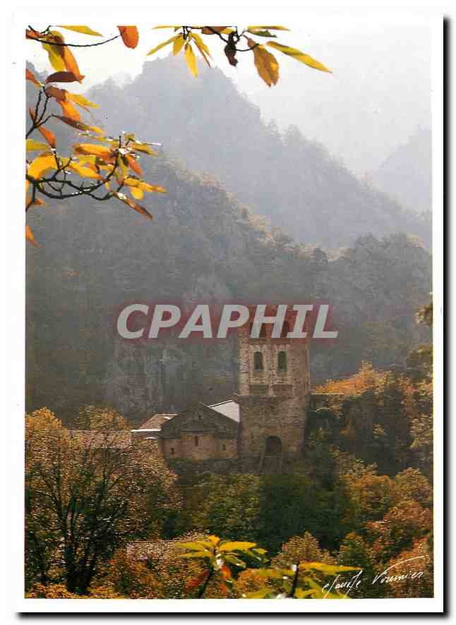 CPM Conflent Saint Martin du Canigou le clocher et l'abside de l'abbaye 