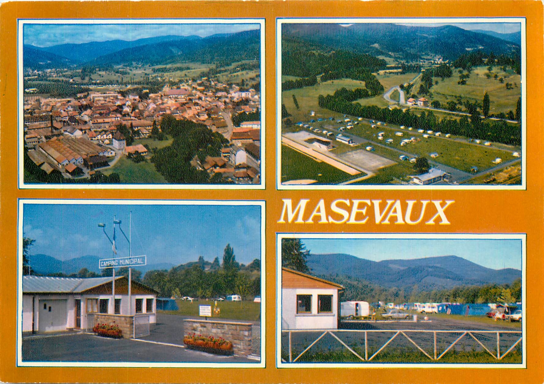 Masevaux — Vue aérienne du camping municipal — Imprimeur Combier