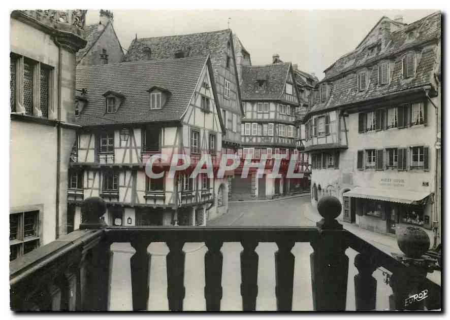 CPM Colmar h Rhin Vieilles Maisons et Auberge du Fer Rouge 