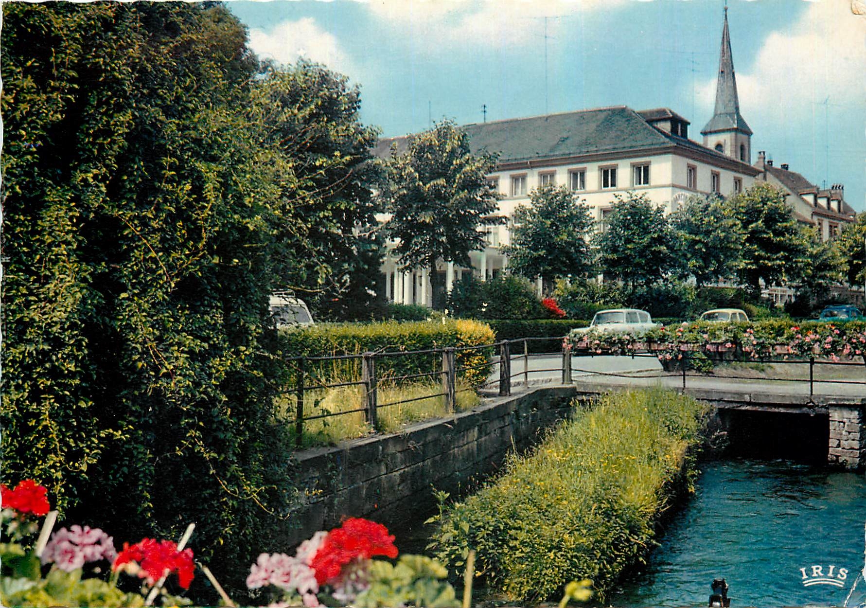 CPM Niederbronn les Bains Bas Rhin Les rives du Falkenstein et le Casino 