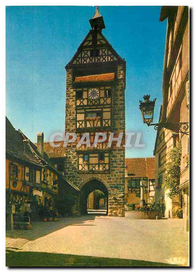CPM L'Alsace Pittoresque Riquewihr Le Dolder Porte haute percee dans l'enceinte de la ville 
