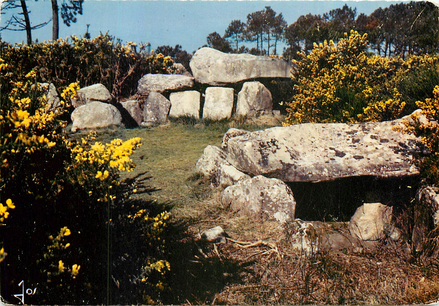 CPM La Bretagne en Couleurs Monuments megalithiques de Mane Kerioned pres de Carnac 