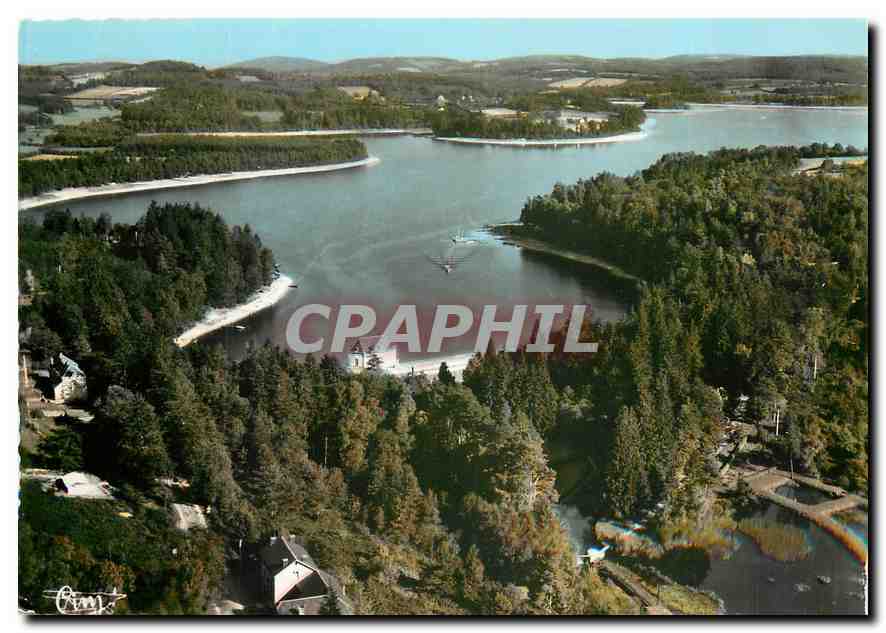 CPM Les Settons Nievre Vue panoramique aerienne La Digue 