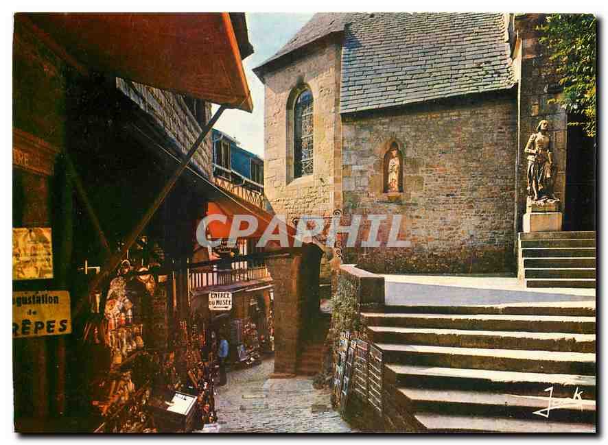 Le Mont-Saint-Michel — Entrée de l'église paroissiale — Éditions 'Jack'