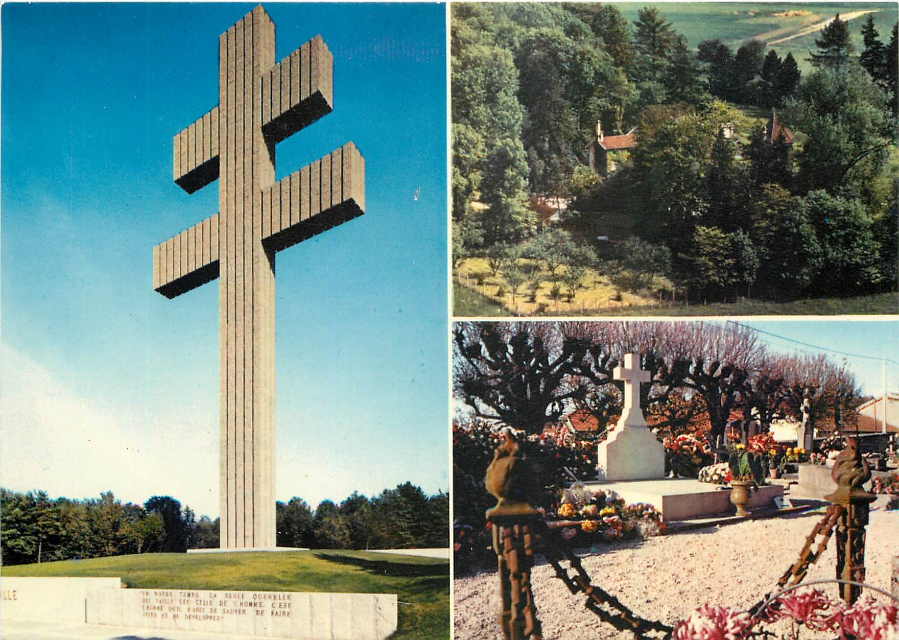 CPM Colombey les Deux Eglises Hte Marne Le Memorial La Boisserie La tombe de la famile De Gaulle 