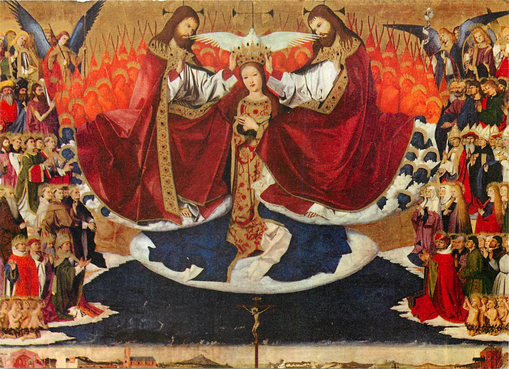 CPM Le Couronnement de la Vierge Enguerrand Charonton Villeneuve les Avignon 