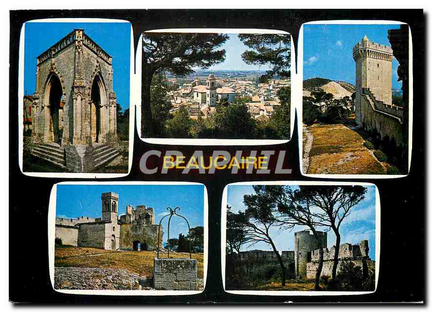CPM Beaucaire Gard Vues sur la Ville 