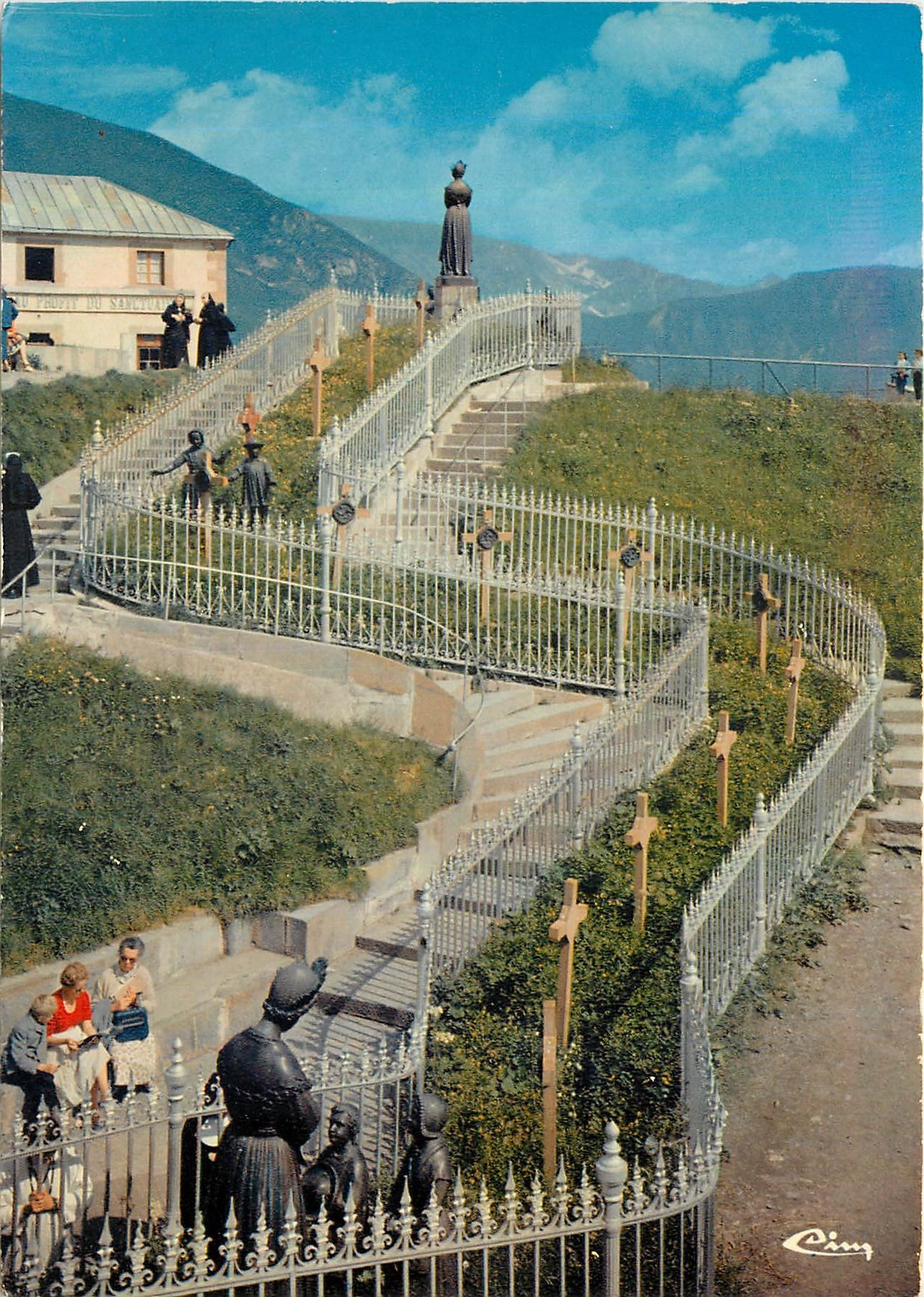 La Salette — Chemin de Croix dans le Vallon de l'Élévation — Imprimeur Macon