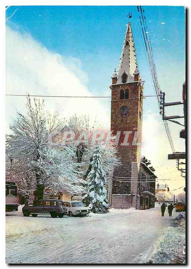 CPM Barcelonnette Alpes de Hte Provence La Tour Cardinalis en hiver 
