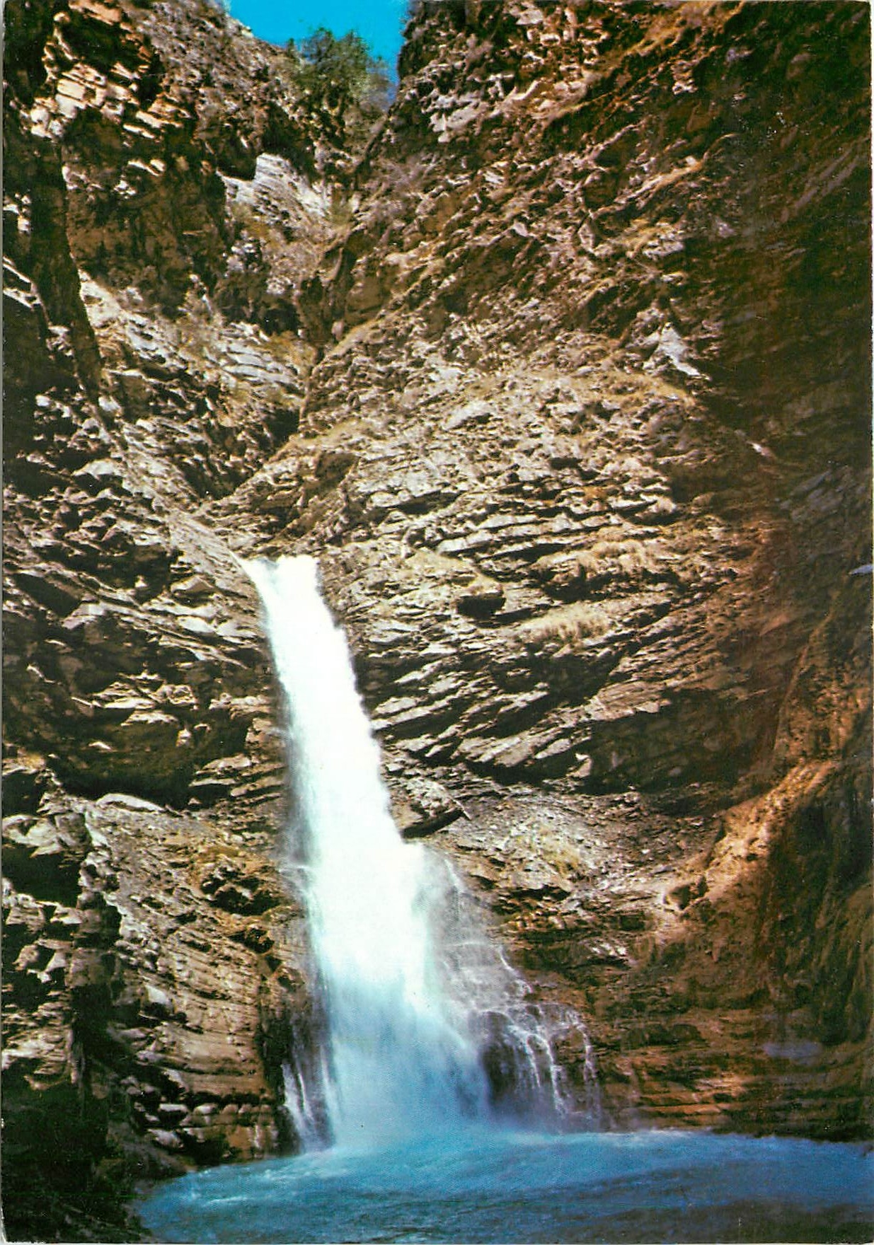 CPM Alpes de Haute Provence Haute vallee du Verdon Colmars les Alpes La Cascade de la Lance 
