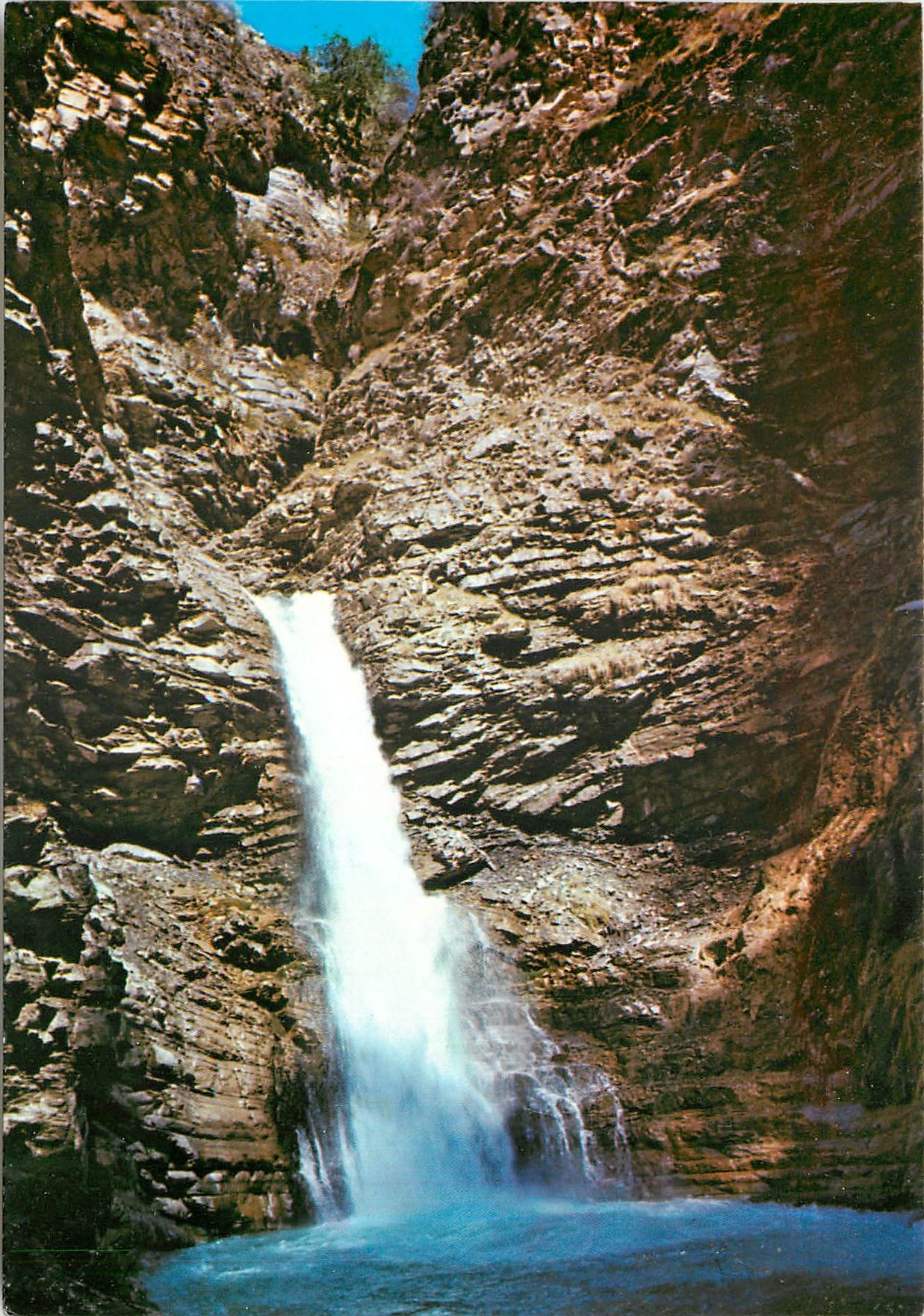 CPM Alpes de Haute Provence Haute vallee du Verdon Colmars les Alpes La Cascade de la Lance 