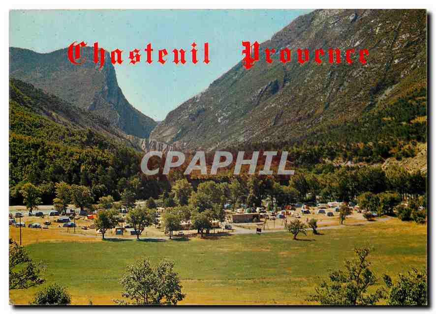 CPM Camping Chasteuil Provence Epicerie Restaurant Castellane Entree du Grand Canon du Verdon 