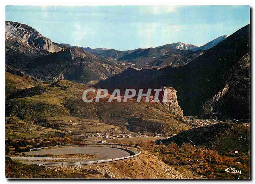 CPM Castellane Alp de Hte Prov Vue generale depuis le col des Leques Route Napoleon 