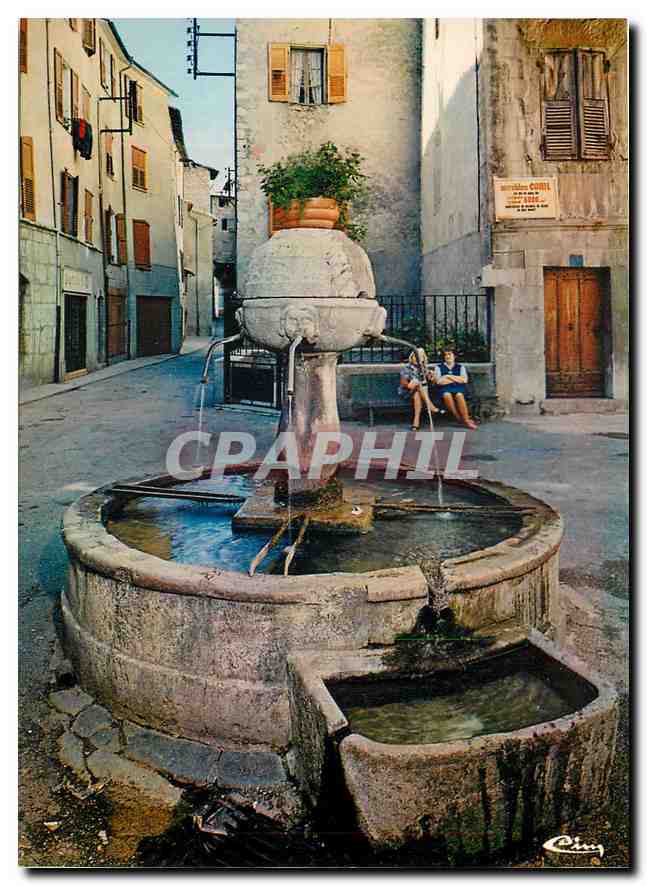 Gastellane — Fontaine aux Liens — Imprimeur Mécan. Combier