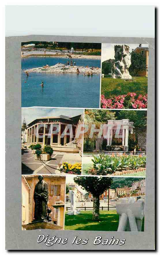 CPM Digne les Bains Alpes de Haute Provence Station thermale climatique et touristique de la Route N