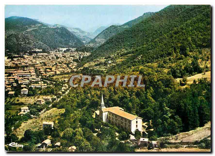 CPM Digne Alpes de Hte Prov Vue generale aerienne et maison de retraite St Domnin 
