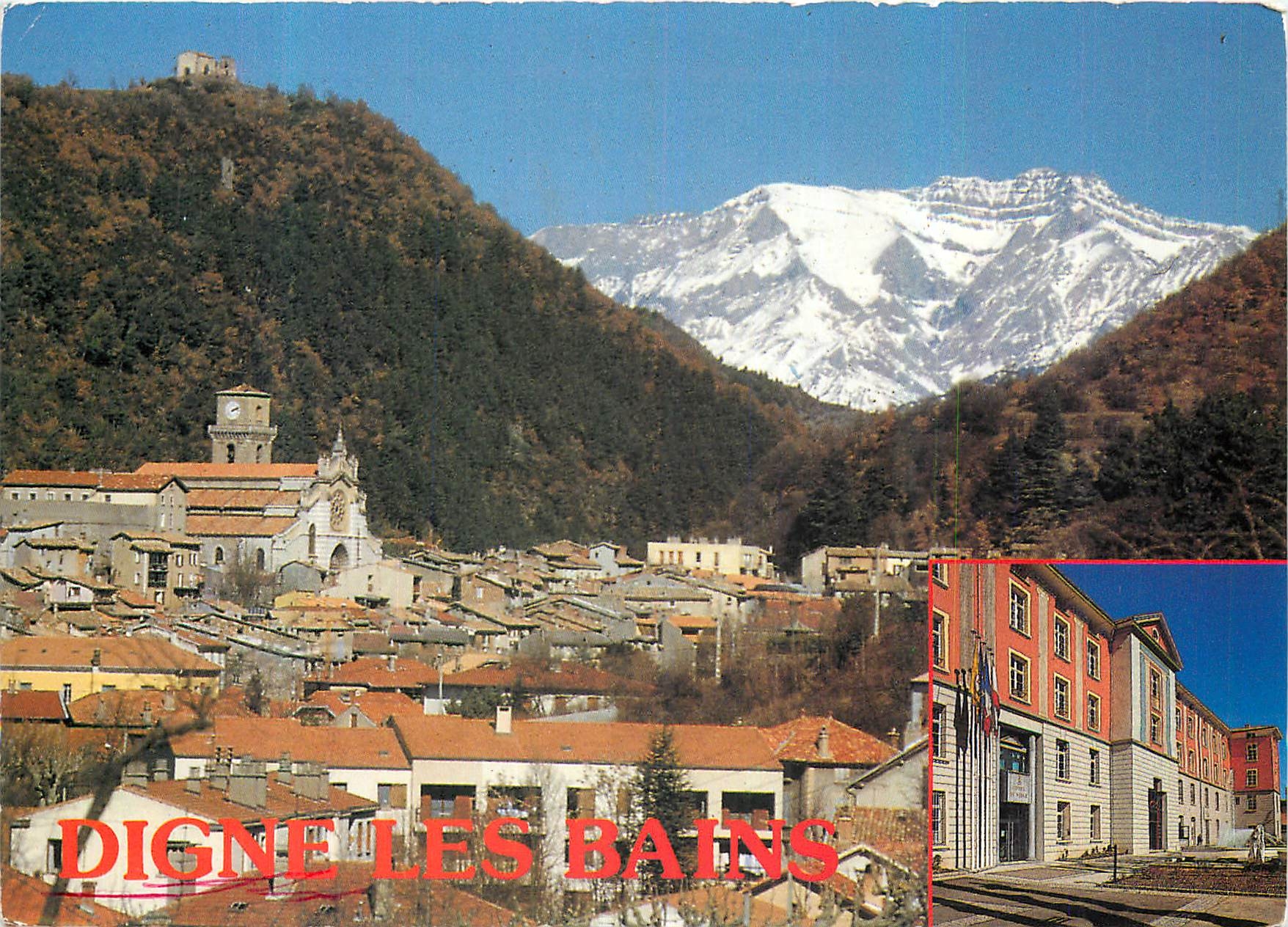 CPM Digne les Bains Alpes de Haute Provence Ville touristique et thermale 