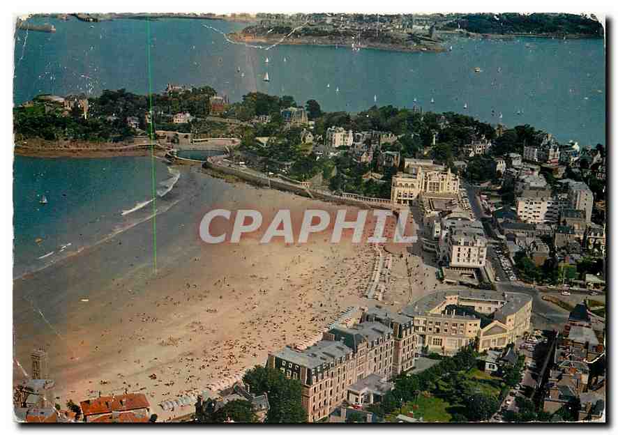 Saint-Malo — Vue aérienne de la plage et du port — Lumicard