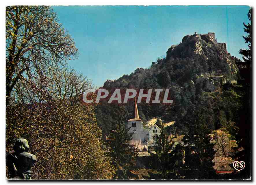 CPM La Franche Comte Pittoresque Salins les Bains Jura L'eglise Saint Anatoile et le Fort Belin vus 