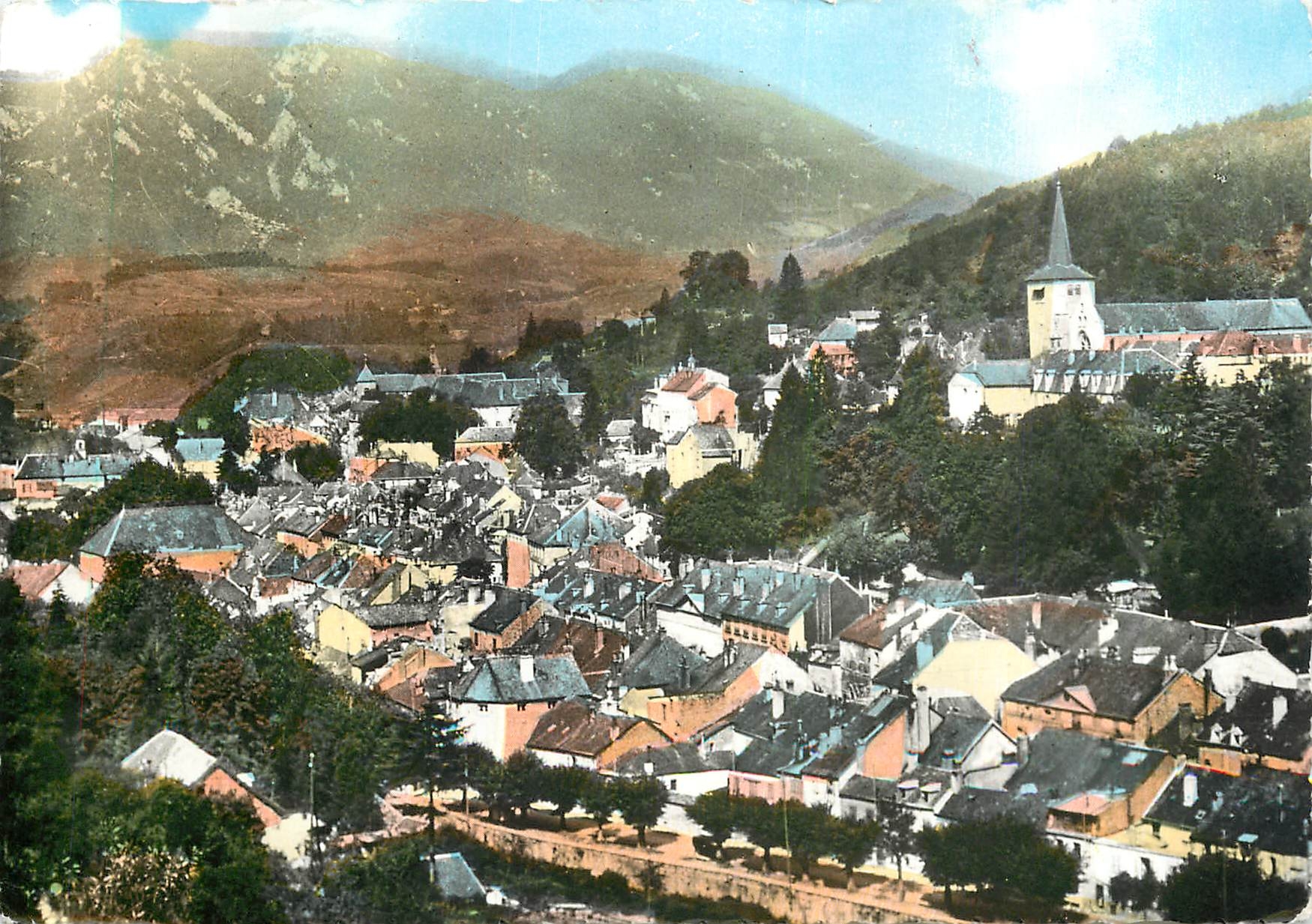 CPM Salins les Bains Jura Vue generale Le Mont Poupet 