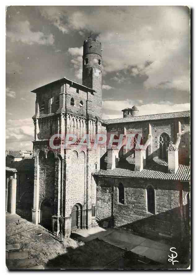 CPM Albi Tarn La Collegiale Saint Soby avec sa tour romane surmontee de la tour de Guet