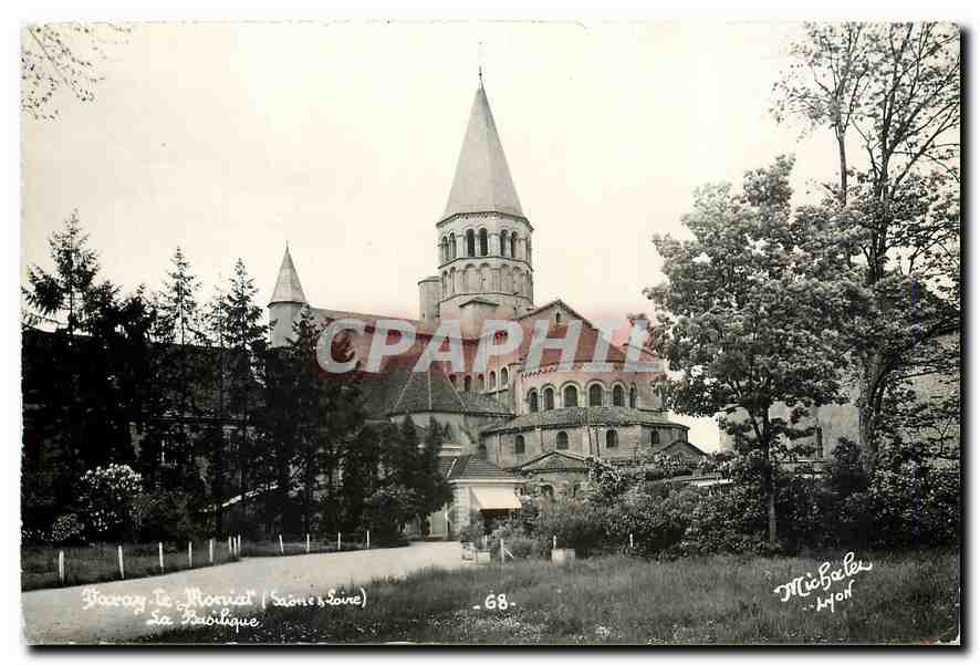 CPM Paray le Monial Saone et Loire La Basilique 