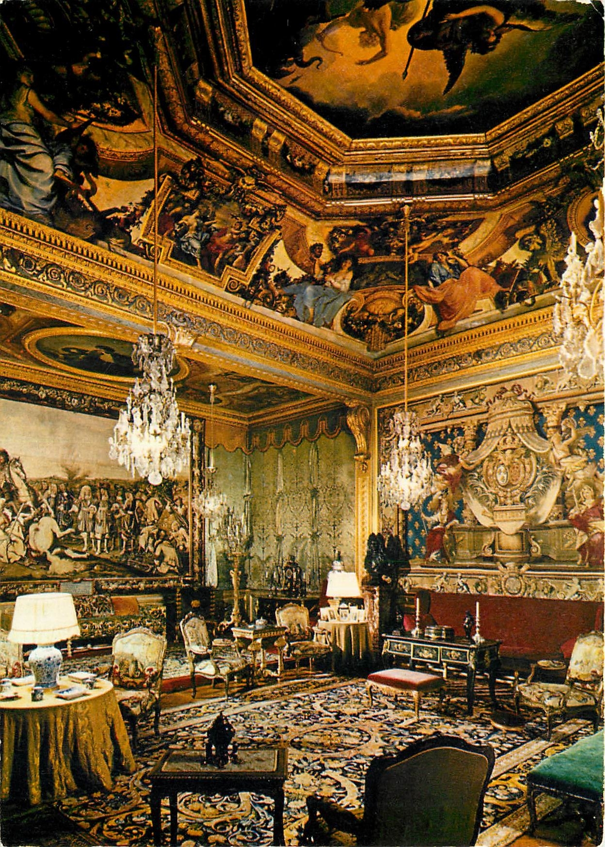 CPM Chateau de Vaux le Vicomte Le salon des Muses 