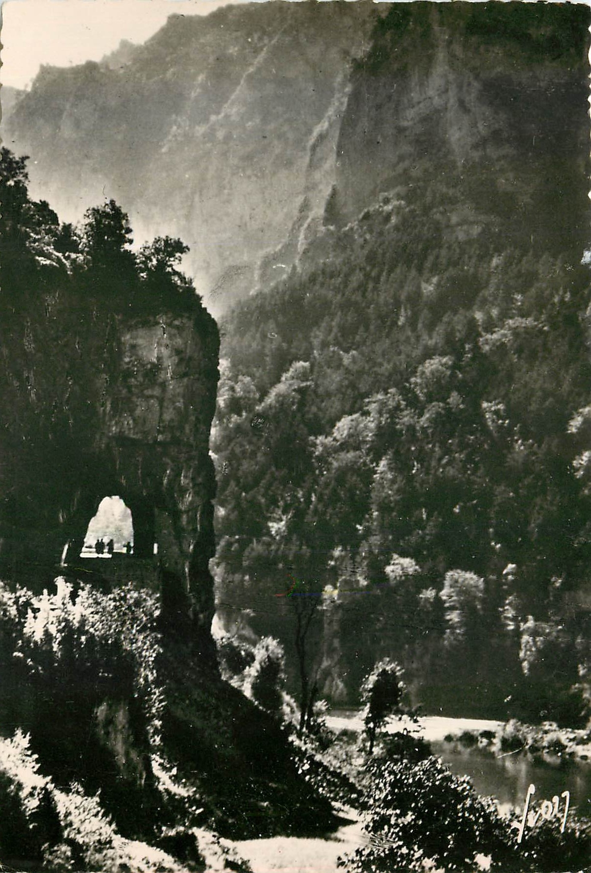 CPM Gorges du Tarn Environs de la Malene Lozere Tunnel de la Croze 