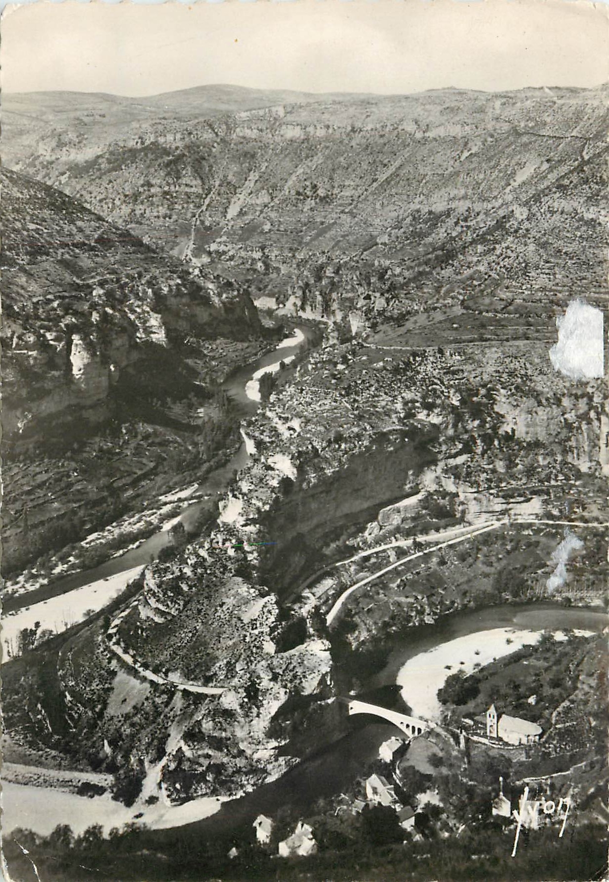 CPM Gorges du Tarn St Chely du Tarn Lozere Le cirque et la boucle du Tarn 