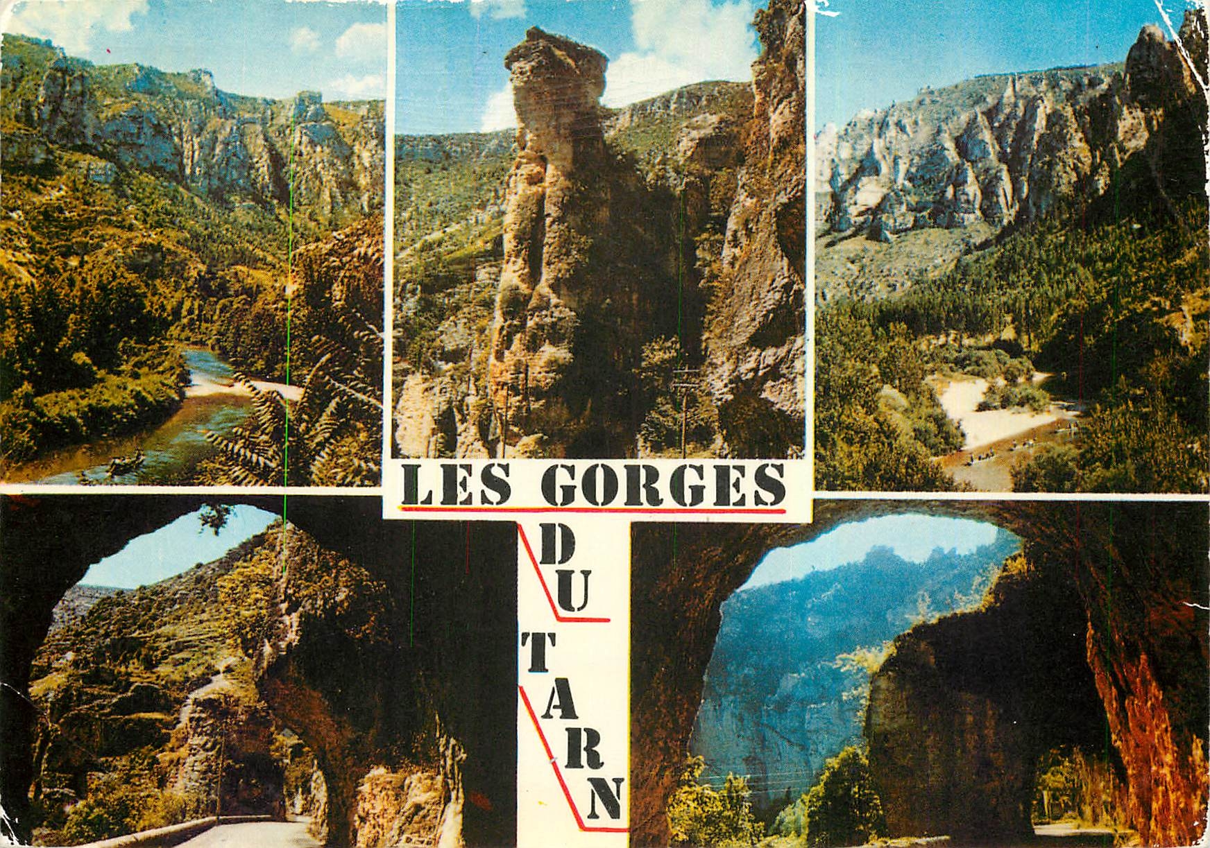 CPM Les Gorges du Tarn Souvenir d'une agreable promenade 