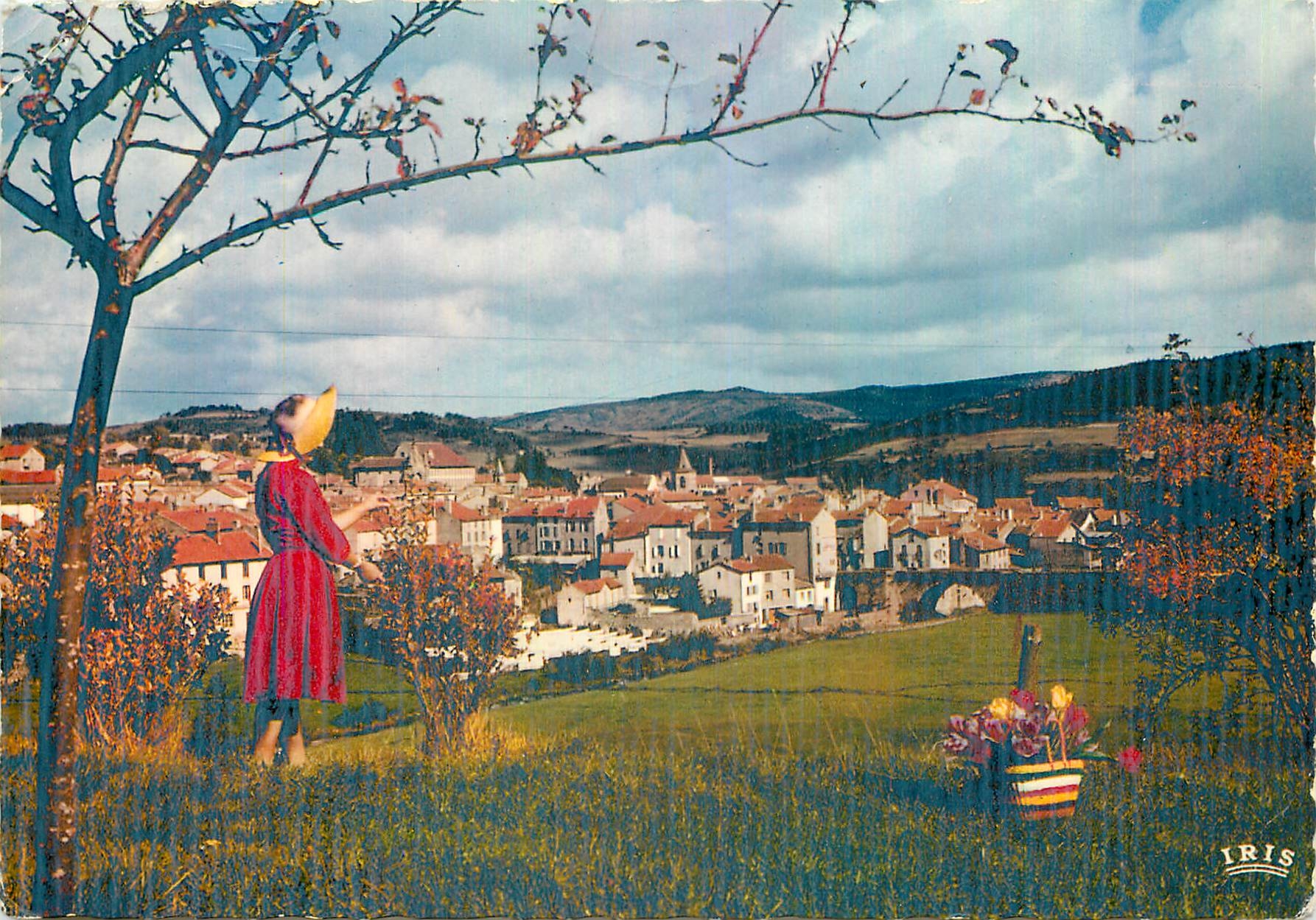 CPM Le Gevaudan Pittoresque Pays des Sources Langogne Lozere Station climatique Rivieres a truites 