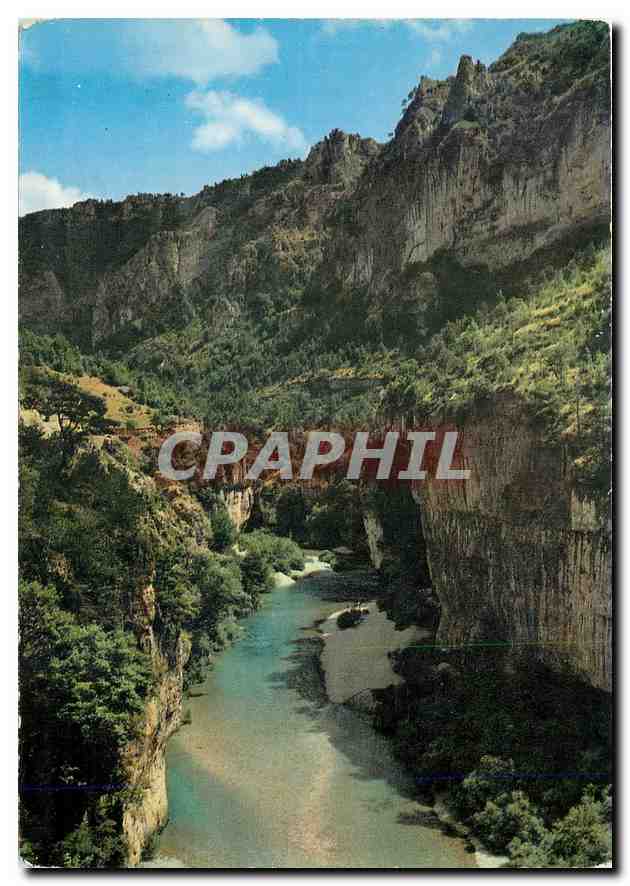 CPM En Parcourant les Gorges du Tarn Les Detroits 