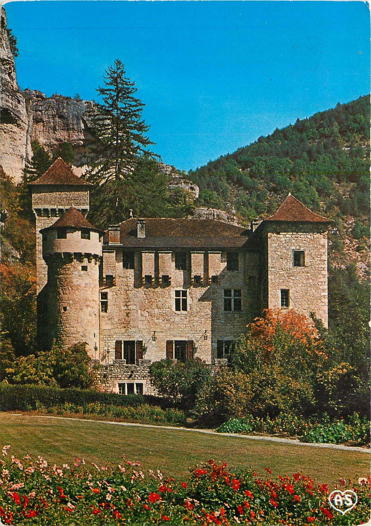 CPM En Parcourant les Gorges du Tarn Chateau de la Caze 