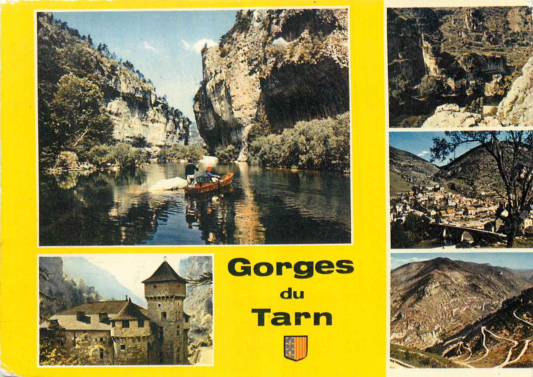 CPM Les Gorges du Tarn Les Detroits Le Chateau de la Caze Castelbouc Ste Enimie Les lacets 