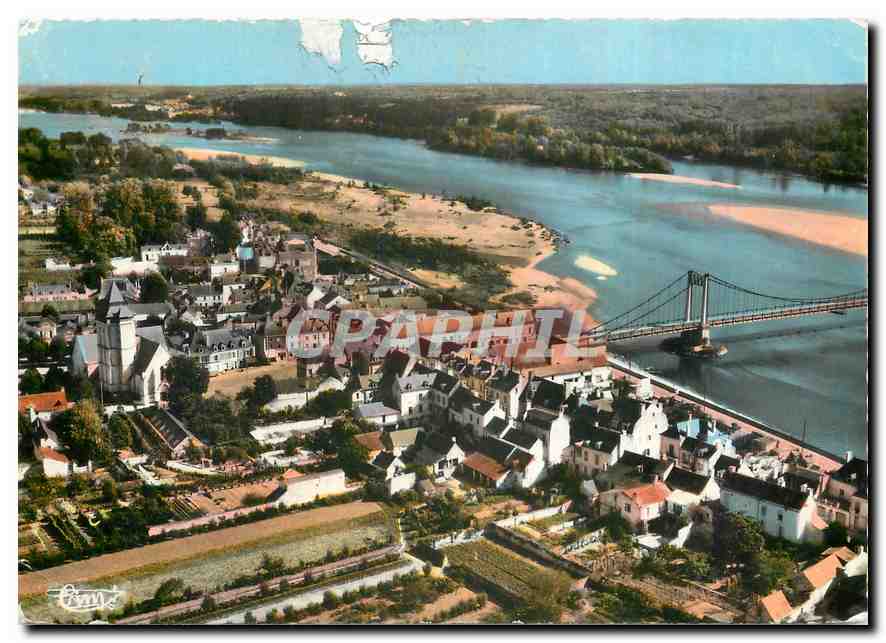 CPM Les Rosiers sur Loire M et L Vue generale aerienne 
